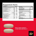 GNC Mega Men Energy and Metabolism Vitapak – 30 Paquetes Diarios