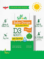 Carlyle Vitamina D3 Gotas Líquidas para Bebés - 400 UI, 9.2 mL