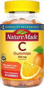 Nature Made Vitamin C 250 mg Gummies - 80 Tangerine Flavored Gummies