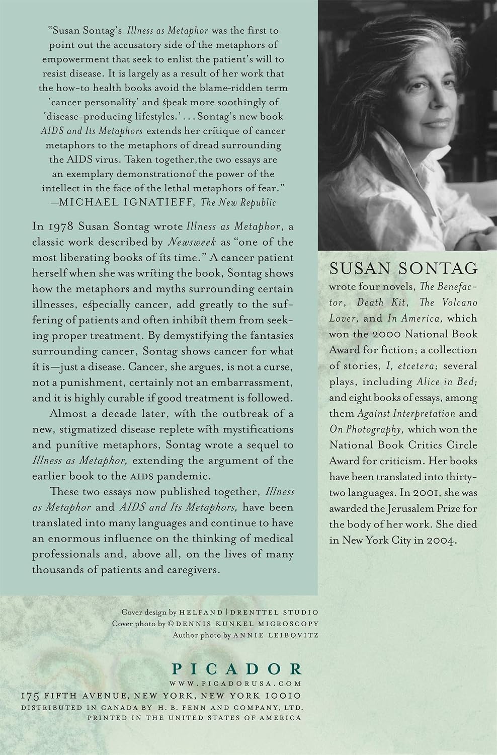 Illness as Metaphor and AIDS and Its Metaphors - Susan Sontag