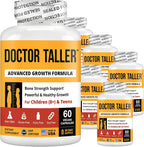 NuBest Doctor Taller – Fórmula de Crecimiento en Altura con Calcio, Vitamina D3, K2, Aminoácidos y Hierbas para Niños (8+) – 6 Paquetes | Suministro para 6 Meses