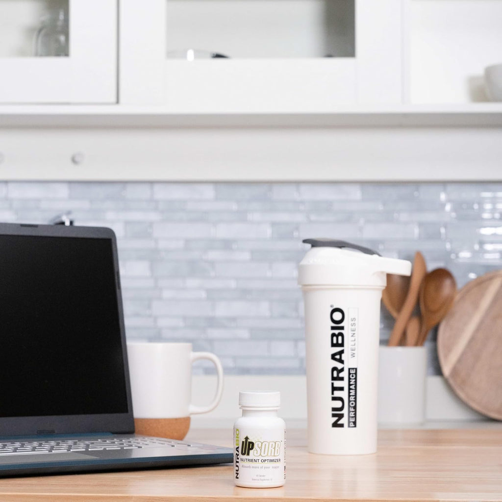NutraBio UpSorb - Potenciador de Biodisponibilidad con BioPerine y AstraGin - 60 Cápsulas Vegetales