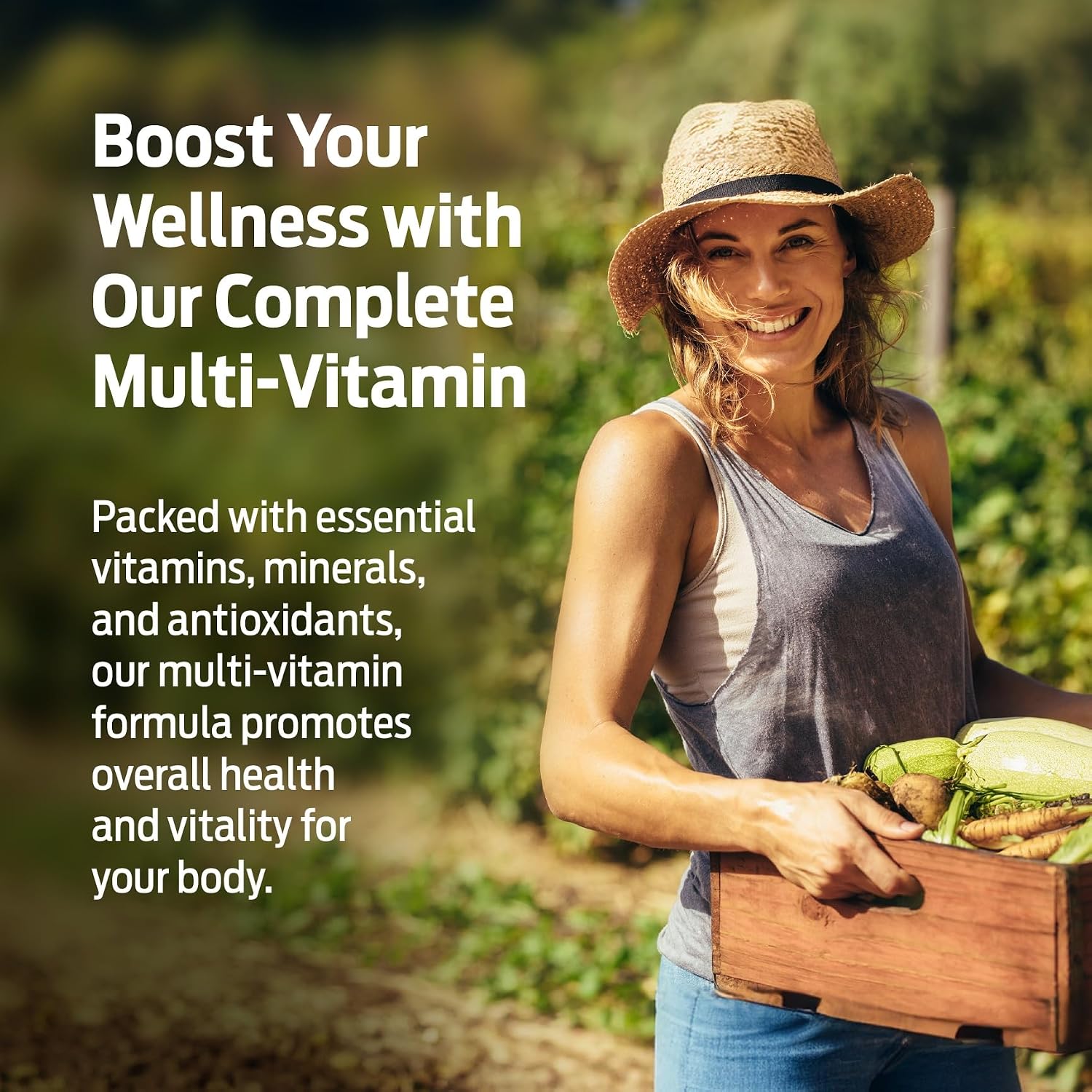ForestLeaf Multivitamínico Diario para Mujeres, 60 Cápsulas Veganas