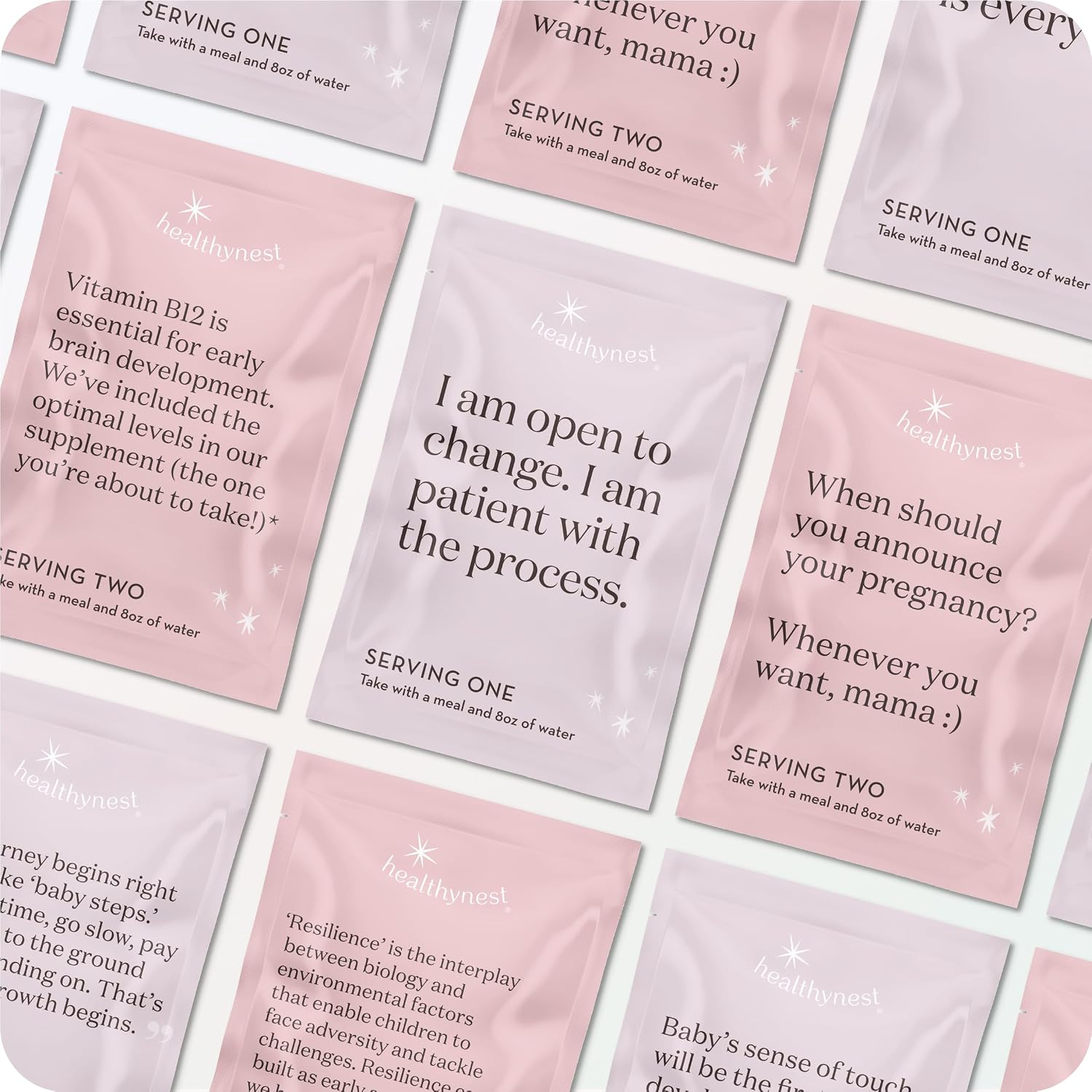 HealthyNest Vitaminas Prenatales para Preconcepción y Primer Trimestre con Metilfolato, Colina, DHA, Hierro e Inositol - 31 Días