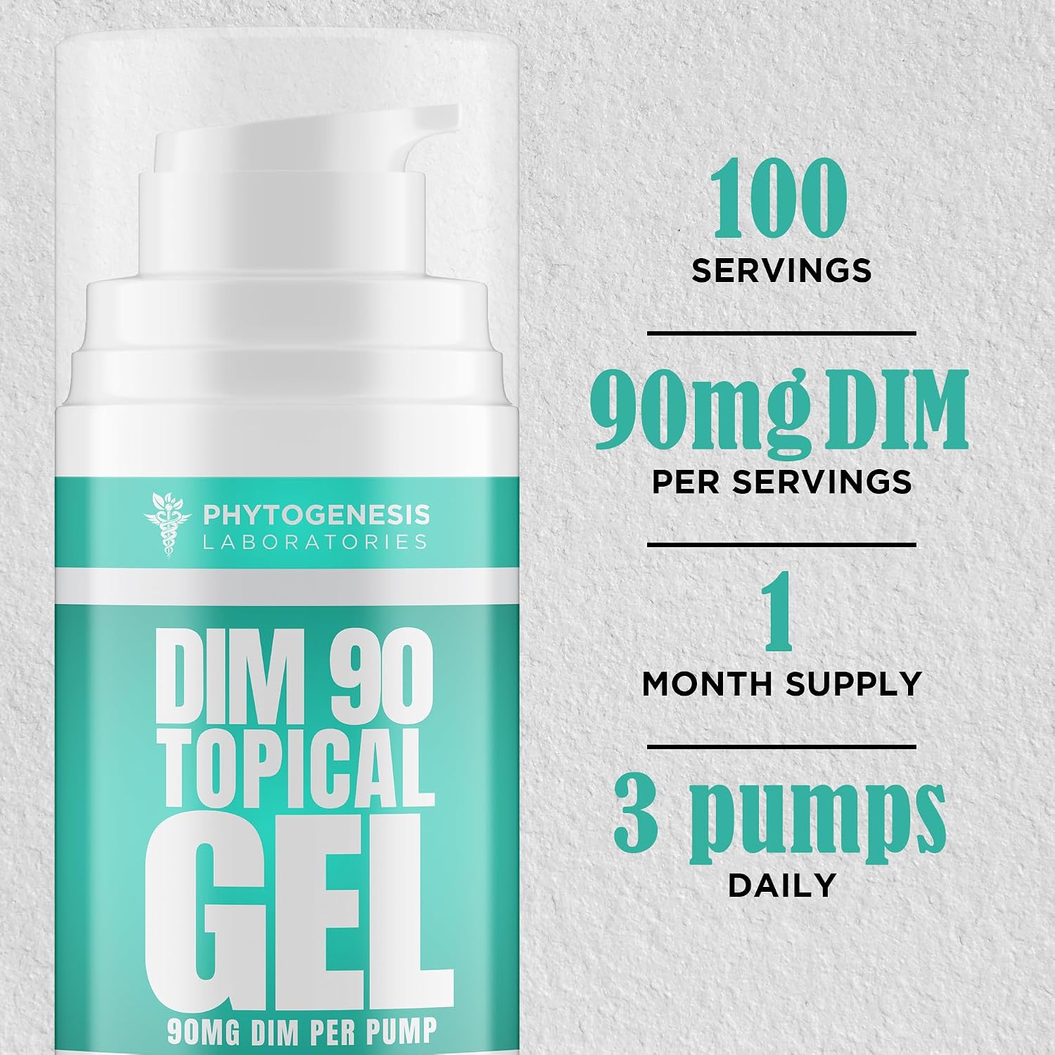 Phytogenesis DIM 90 Gel Tópico 90mg - Apoyo Hormonal