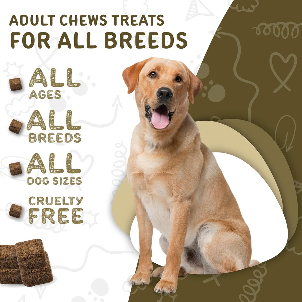 waggedy Daily Essentials Adult Soft Chews - Multivitamínico para Perros (120 Chews Blandos)