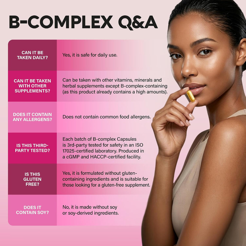 NUTRAHARMONY Complejo Vitamínico B 11-in-1 - 60 Cápsulas Veganas