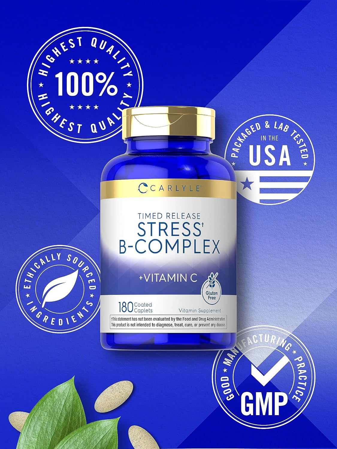 Carlyle Stress B Complex con Vitamina C | 180 Comprimidos