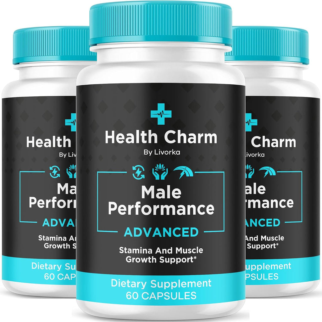 Health Charm (3 Pack) – Cápsulas Multivitamínicas para Hombres, 180 Cápsulas (3 Meses)