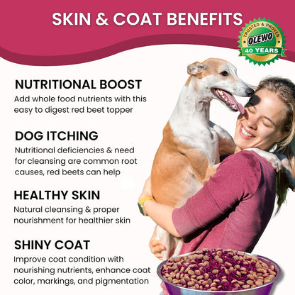 Olewo Remolacha Roja para Perros Granulado – Complemento Alimenticio para Apoyo Interno, Sensibilidad de la Piel y – Image 4