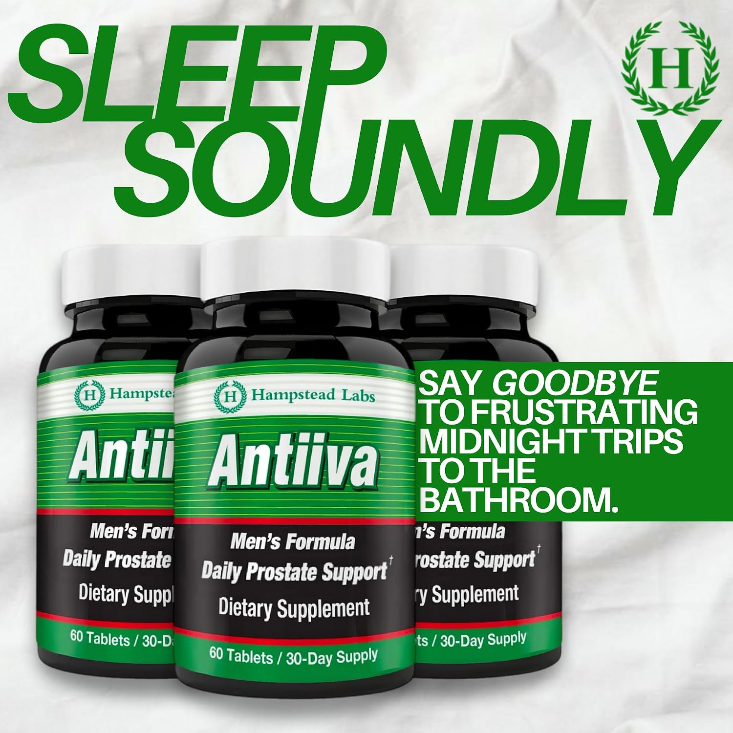 Suplemento para la Salud Prostática con Beta Sitosterol y Zinc, Pack de 3