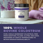 Polvo de Calostro Bovino – Origen EE.UU., para Inmunidad, Salud Intestinal y Recuperación Muscular – Sin Aditivos, de Pastoreo, No OGM