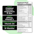 Species Nutrition V-Mineralyze Complete Multivitamin with Vitamin C, D3, Chelated Minerals, and Cranberry Extract - 300 Capsules