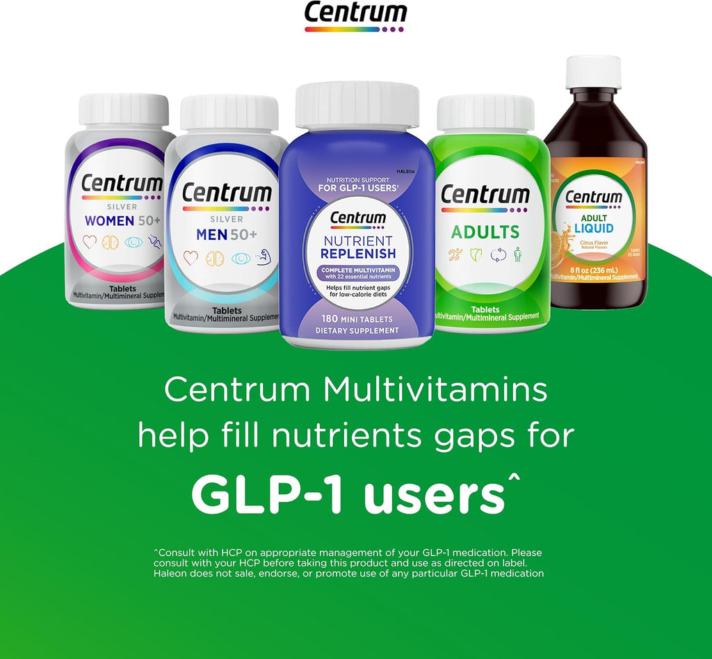 Centrum Minis Silver Multivitamínico para Adultos 50+ - 320 Comprimidos