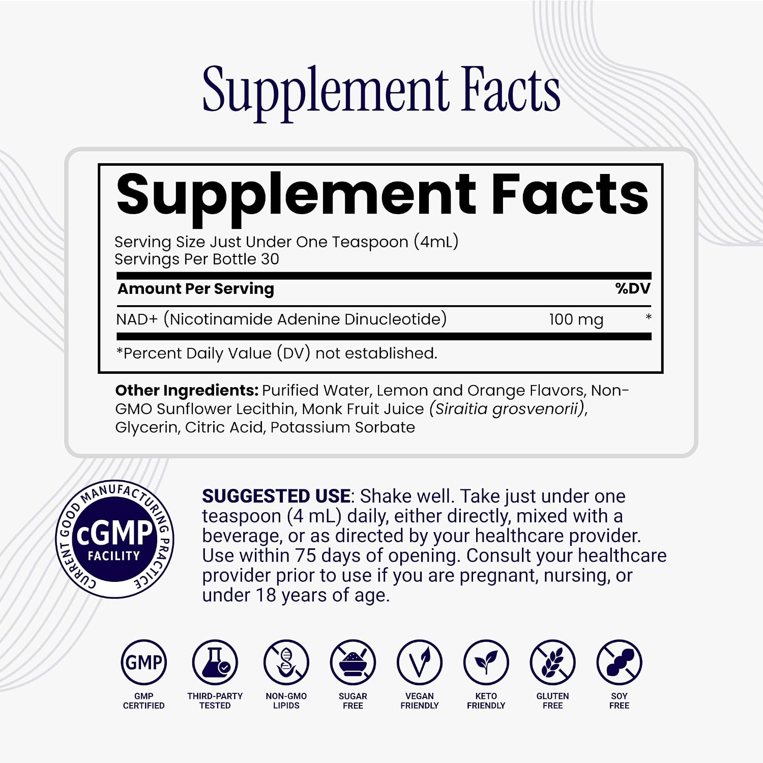Rho Nutrition Liposomal NAD+ – Liquid Supplement Designed to Help Support Absorption – Active Form of NAD+ Helps Support Normal Cellular Health, Healthy Aging, Energy Metabolism and Overall Vitality