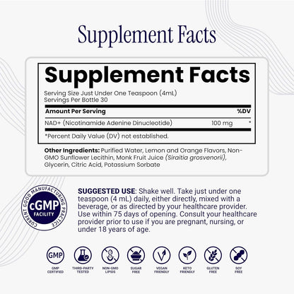 Rho Nutrition Liposomal NAD+ – Suplemento – Mantenimiento de la piel y mucosas: La niacina contribuye al – Image 3
