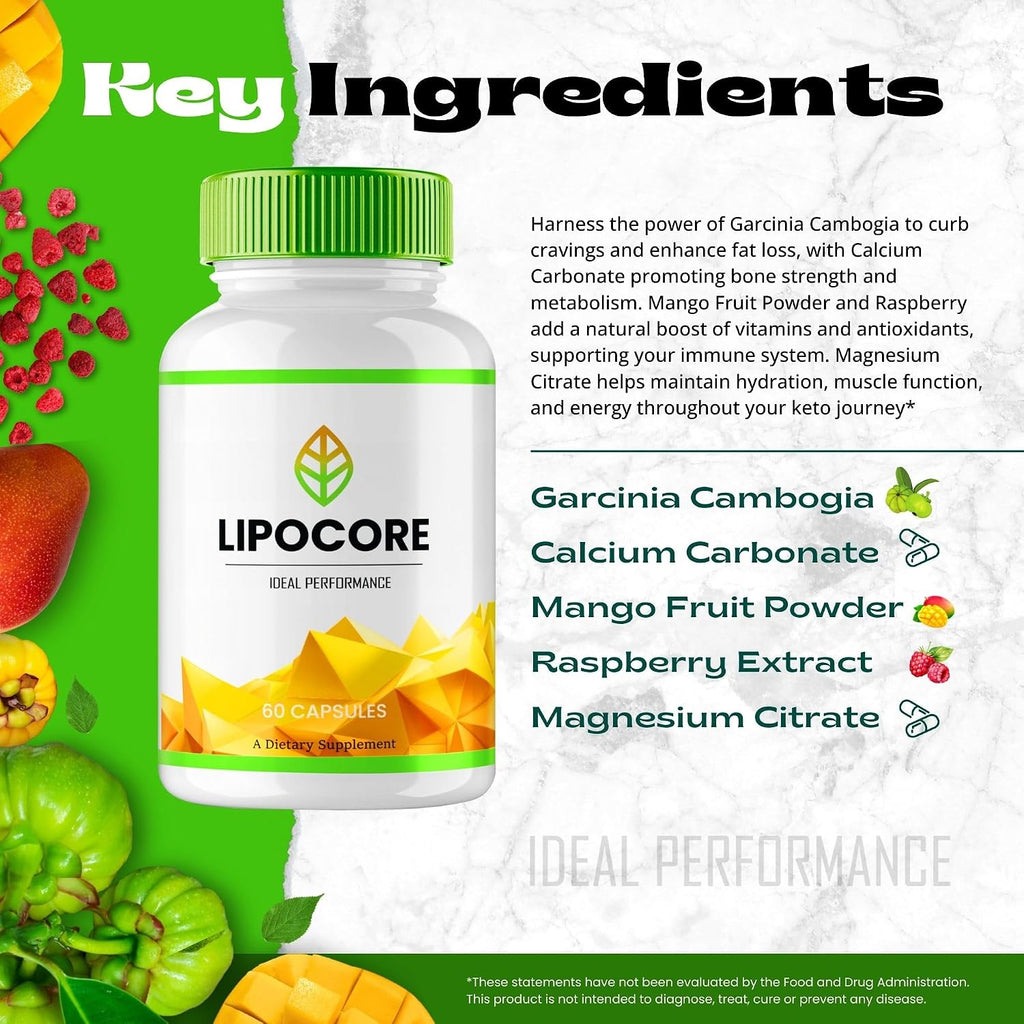 Lipocore Cápsulas - Suplemento Natural para Apoyo General (2 Envases)