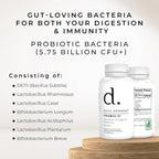 Daily Defense Probiotic Immune Support - Probióticos Diarios para Hombres y Mujeres - 60 Cápsulas, PROBIO-D
