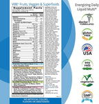 Eniva Health VIBE Multivitamínico Líquido - 32 Vitaminas, Minerales y Fitonutrientes - Suplemento Diario para Hombres y Mujeres - 950 ml