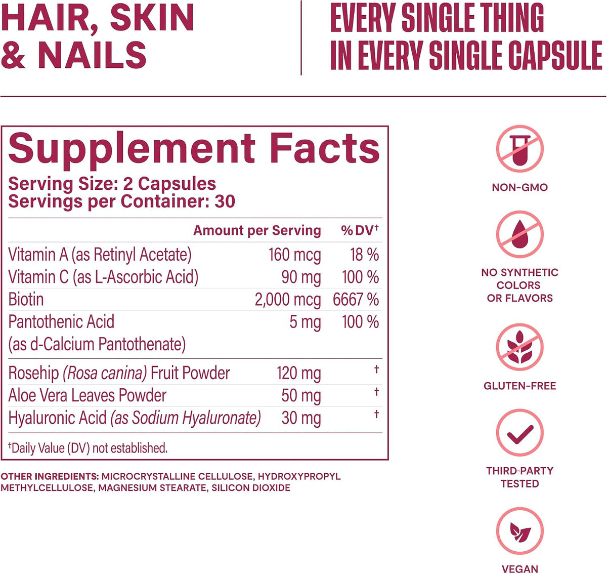 Habit Hair, Skin & Nails - Complemento para Cabello, Piel y Uñas (60 Cápsulas) – Image 8