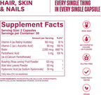 Habit Hair, Skin & Nails Complemento para Cabello, Piel y Uñas - 2 Paquete (120 Cápsulas)