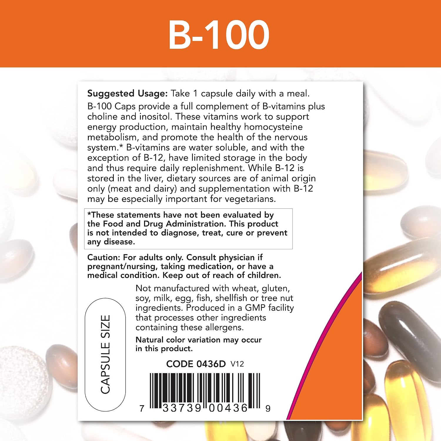 Now Foods B-100, 100 Cápsulas (Pack de 2)