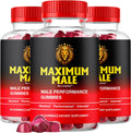 Maximum Male Gummies (3 Pack) - 180 Gomitas para 3 Meses