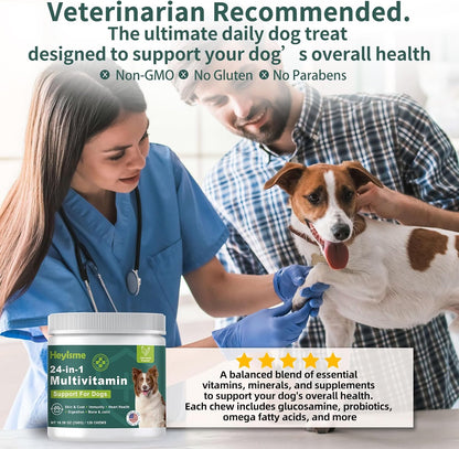 Dog Multivitamin, Glucosamine Chondroitin for Dogs, Dog Vitamins and Supplements, Probiotics, Krill Oil for Hip & Joints, – Image 4