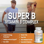 Bronson Super B Complejo B de Liberación Sostenida - 100 Cápsulas