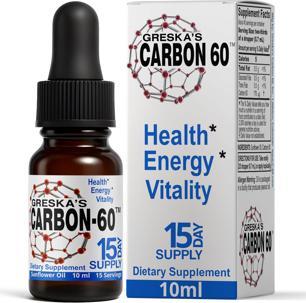 Greska's Carbon 60 en Aceite de Girasol Orgánico - 10ml (15 Días)