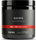 Toniiq Bacopa - Extracto de Bacopa Monnieri de Alta Potencia 45:1 con 75% Bacósidos - 90 Cápsulas