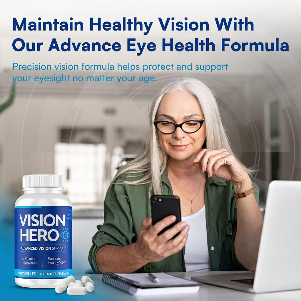 Vision Hero Advanced Vision Support - 60 Cápsulas para la Salud Ocular