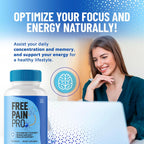 Free Pain Pro Cápsulas (2 Envases, 120 Cápsulas) – Suplemento Natural para el Bienestar General