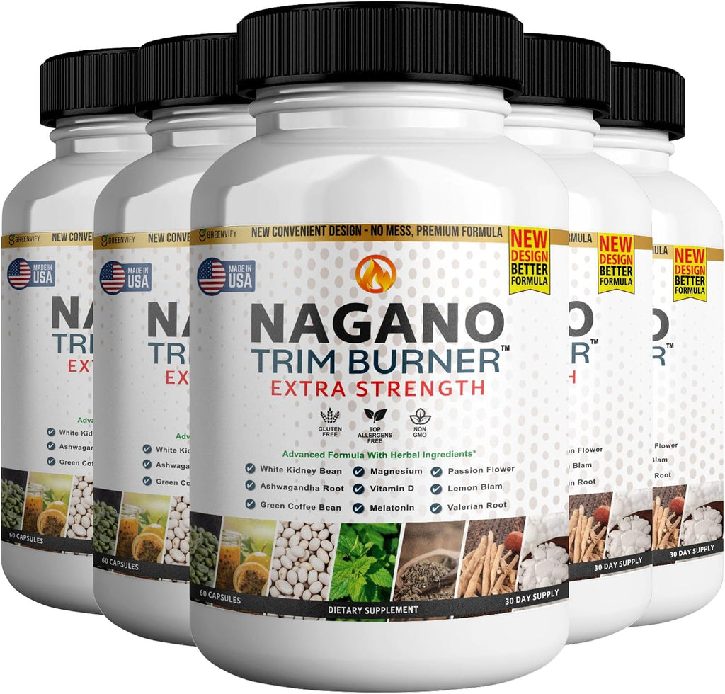 Nagano Trim Burner - Suplemento Natural para el Sueño y la Recuperación Muscular con Magnesio y Ashwagandha