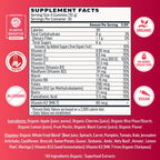 Llama Naturals Multivitamínico para Mujeres y Hombres, Gominolas Veganas Orgánicas, 120 unidades, Sabor Cereza
