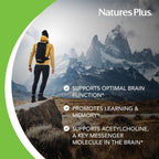 NaturesPlus Huperzine Rx-Brain 30 Comprimidos – Cognitive and Memory Support