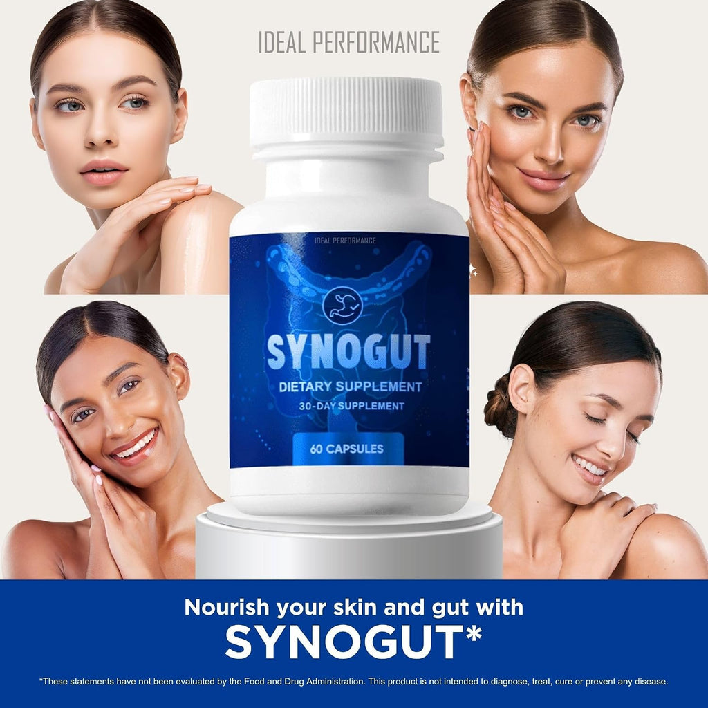 IDEAL PERFORMANCE Synogut - Complemento Alimenticio para la Salud Intestinal (2 Frascos)