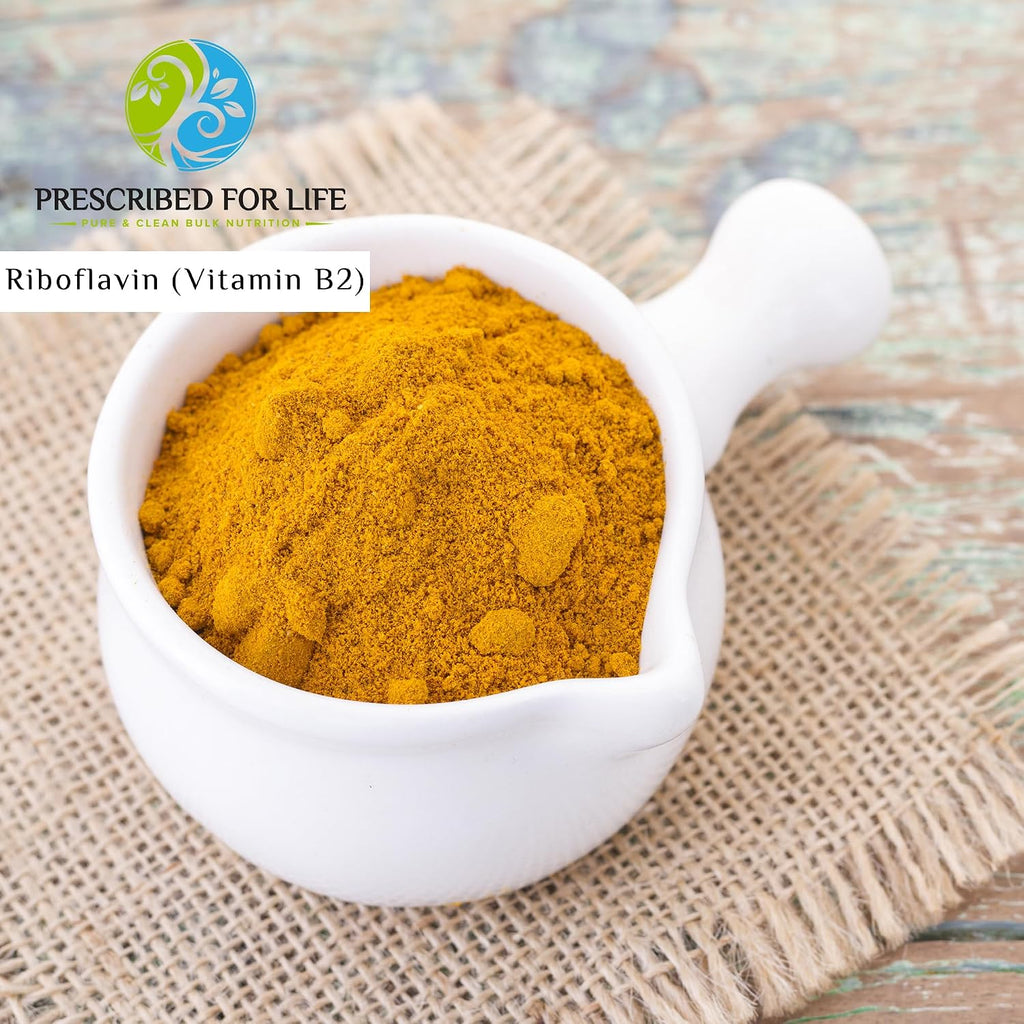 Prescribed For Life Riboflavina 5' Fosfato en Polvo - Suplemento Vegano de Vitamina B2 - Sin Gluten, Sin OGM, Kosher (2 kg)