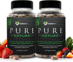 KaraMD Pure Nature - Suplemento de Verduras, Frutas y Vegetales - Multivitamínico de Alimentos Integrales - 20 Frutas y Verduras - Sin Gluten y Vegano (Pack de 2)