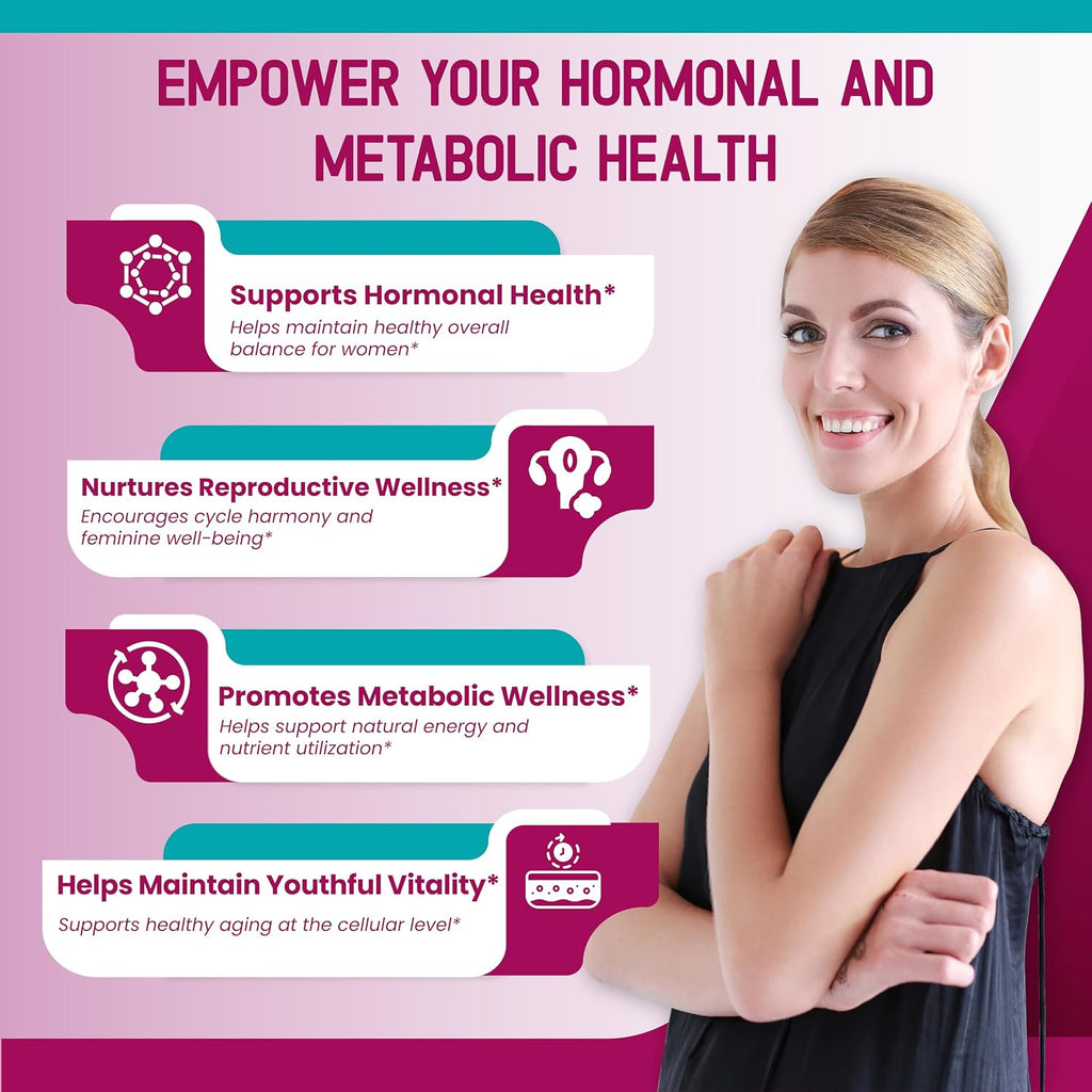 HarmoVira Myo-Inositol + D-Chiro Inositol 12-en-1 – 180 Cápsulas – No Transgénico, Sin Gluten