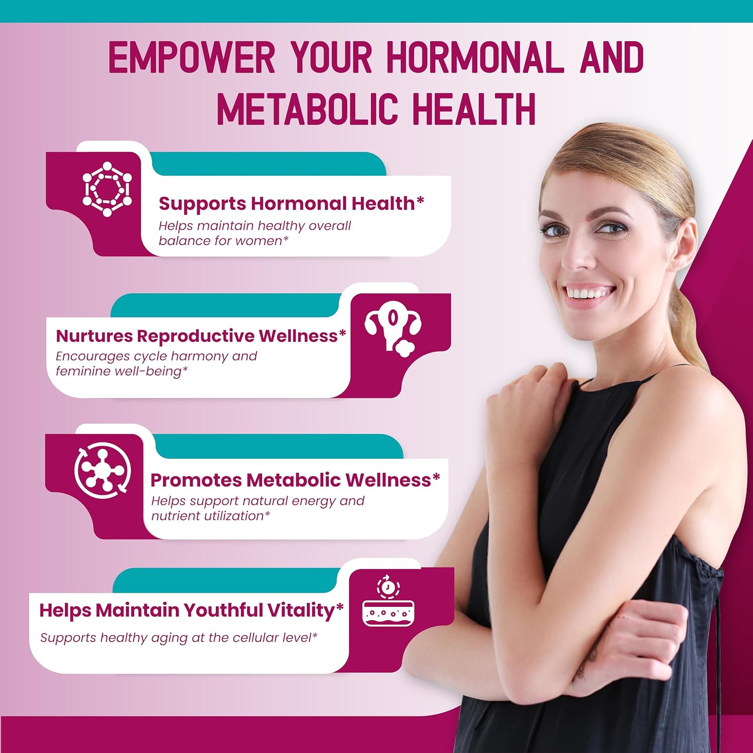 HarmoVira Myo-Inositol + D-Chiro Inositol 12-en-1 – 180 Cápsulas – No Transgénico, Sin Gluten