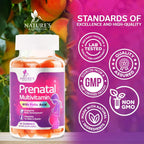 Gomitas Prenatales con Ácido Fólico y Vitaminas - Nature's Nutrition