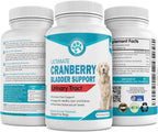 Wanderfound Pets Ultimate Cranberry – Apoyo para la vejiga e infecciones urinarias en perros – 90 comprimidos masticables sabor bacon e hígado