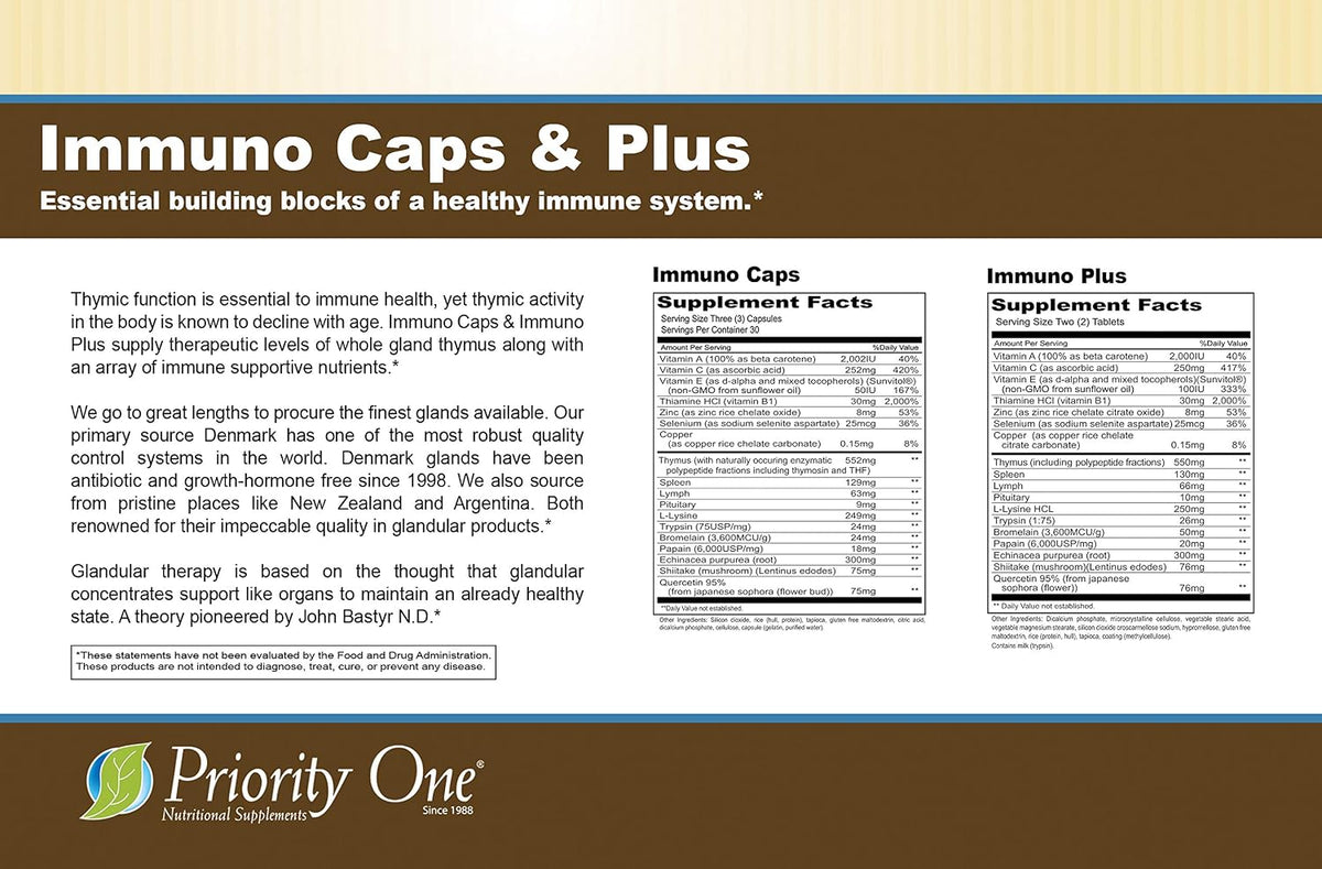 Priority One Vitamins Immuno Caps 90 Cápsulas – Apoyo al Sistema Inmunitario – Image 7