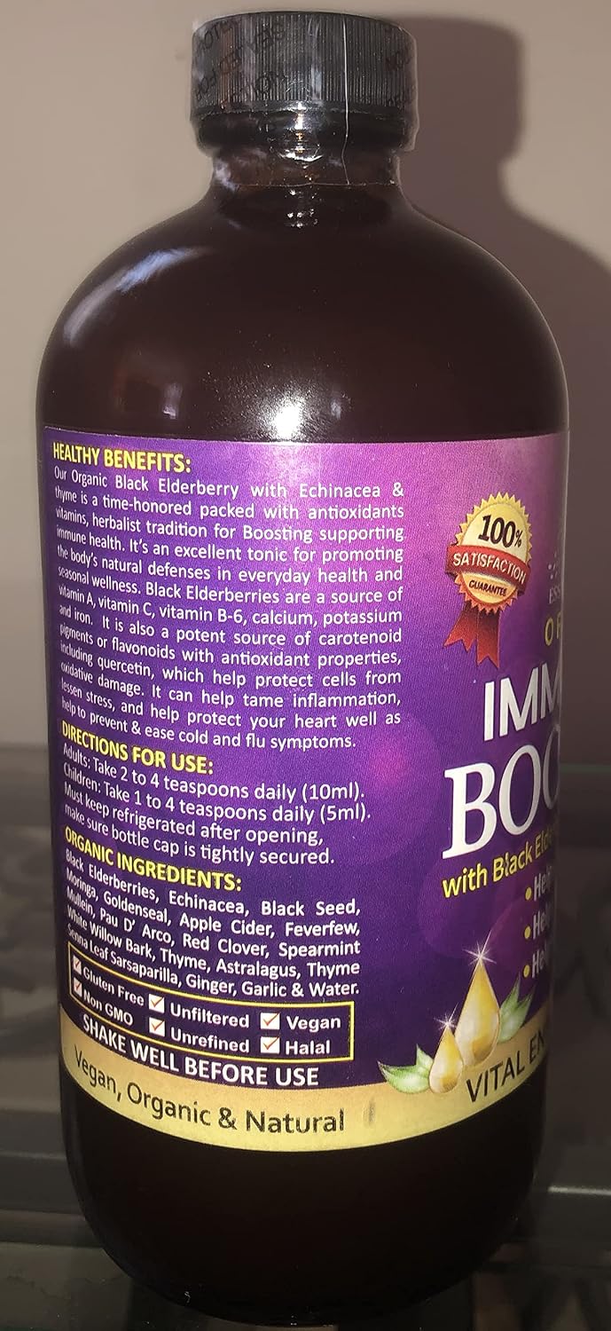 Essential Palace Organic Immunity Booster 16 – Contribuir al metabolismo energético normal. – Image 1