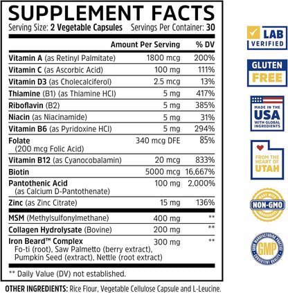 Zhou Iron Beard - Vitaminas para el – La vitamina B6 contribuye al metabolismo energético normal y al – Image 2