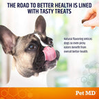 Pet MD Salmon Omega Bites para Perros - Suplemento para Piel y Pelaje - 120 unidades