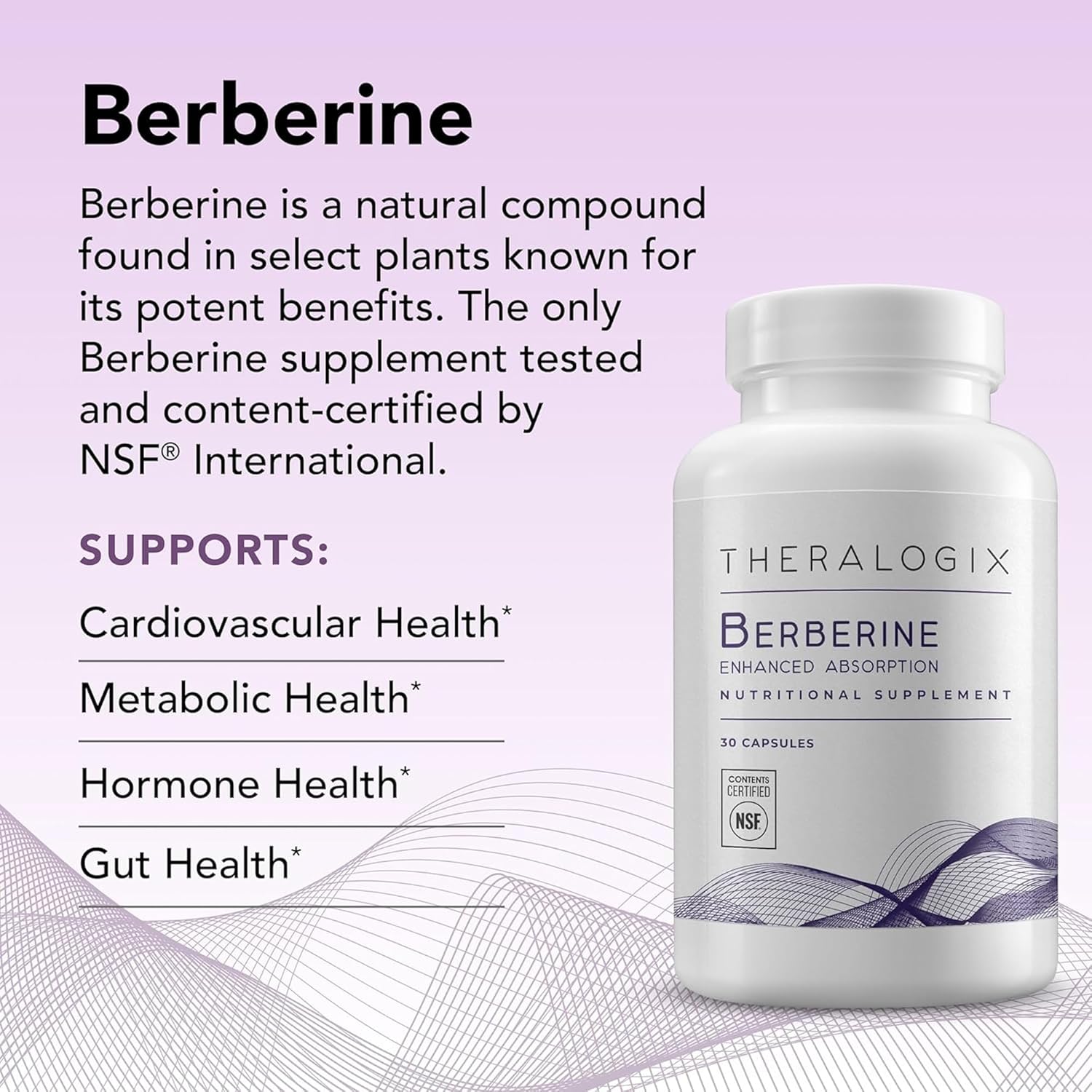 Theralogix Berberina Phytosome Absorción Mejorada – 30 Cápsulas