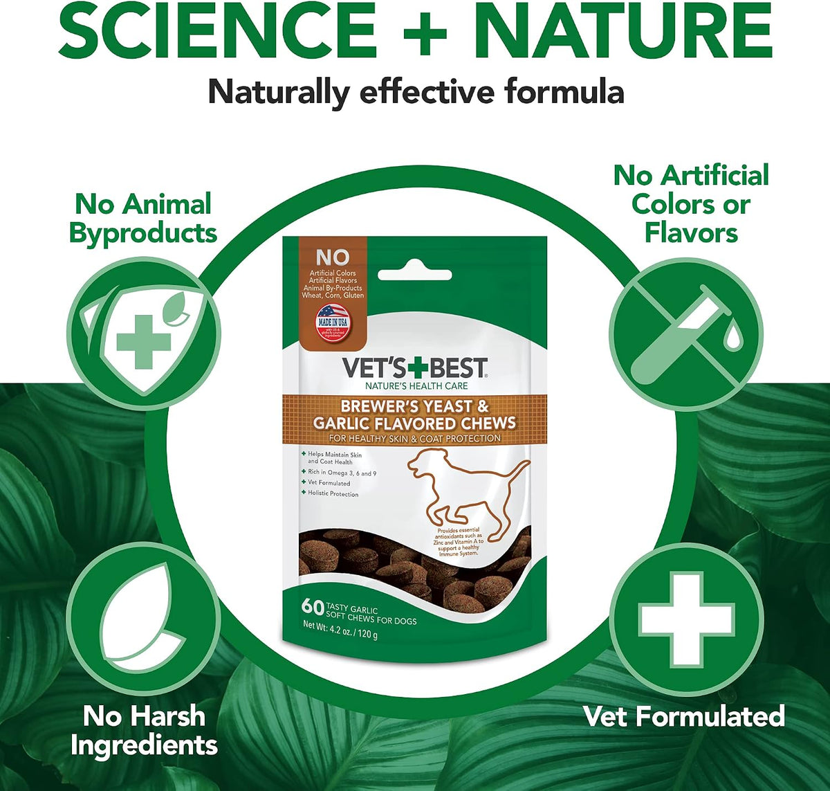 Vet's Best Snacks Masticables con Levadura – Ingredientes naturales: Opta por fórmulas sin aditivos artificiales, – Image 6