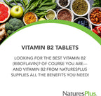 NaturesPlus Vitamina B2 250 mg - 60 Comprimidos de Liberación Sostenida